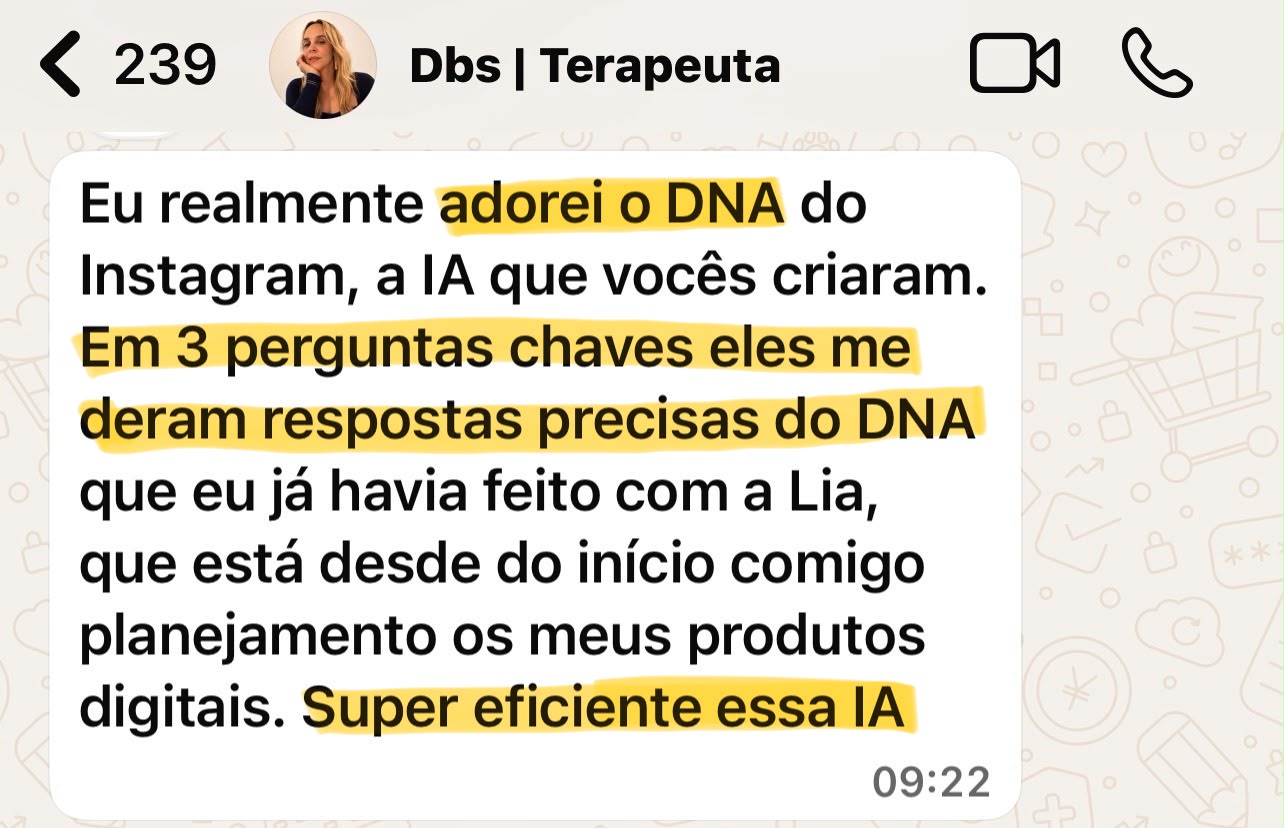 Depoimento de Dbs, Terapeuta